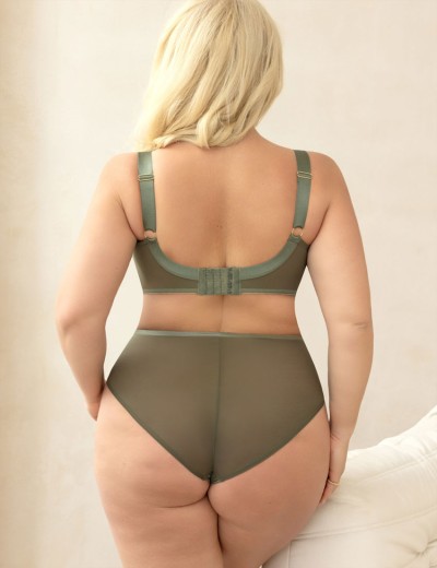 Бюстгальтер с подкроем Kris Line LULU soft full cup, Цвет: оливковый, Размеры: 100I, изображение 5