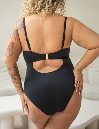 Слитный купальник бандо Kris Line SOLAR body MHM, Цвет: черный, Размеры: 70E, изображение 2