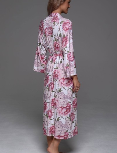 Длинный трикотажный халат Mia-Amore ABBEY 5559, Цвет: мультицвет, Размеры: L/XL, изображение 2