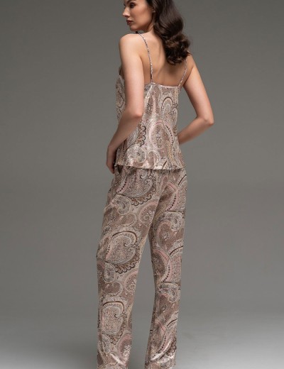 Шёлковый комплект-тройка Mia-Amore CLEMENTINA 3447, Цвет: латте, Размеры: 2XL, изображение 3