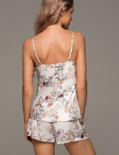 Шелковый комплект с шортами Mia-Amore EDEN 5183, Цвет: молочный, Размеры: 3XL, изображение 2