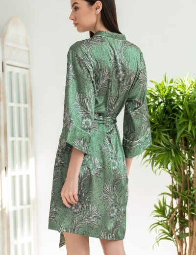 Короткий халат-кимоно Mia-Amore ELOISA 7483, Цвет: мятный, Размеры: 2XL/3XL, изображение 2