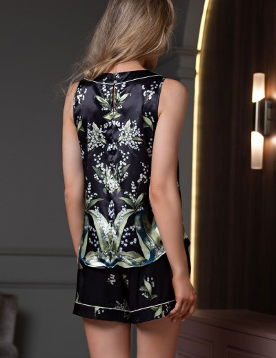 Комплект из топа и шорт Mia-Amore LURDES 4551, Цвет: черный, Размеры: L, изображение 2