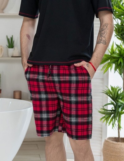 Мужской комплект с шортами Mia-Amore Mr&Mrs SMITH 5108 красно-черный, Цвет: красно-черный, Размеры: 2XL, изображение 4