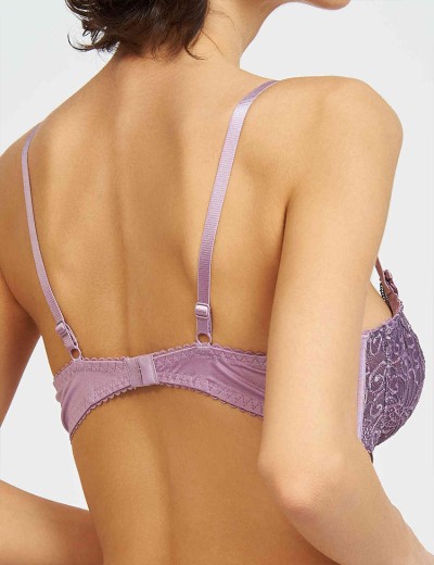 Бюстгальтер мягкий кружевной Simona M 484 серо-туман, Цвет: серо-туман, Размеры: 90D, изображение 2