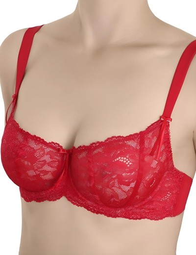 Бюстгальтер балконет мягкий Sermija 173-16-L красный, Цвет: красный, Размеры: 95B, изображение 2