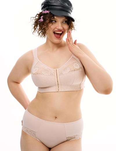 Бюстгальтер с застежкой спереди Sermija AGATHA 190-25-L крем-брюле, Цвет: крем-брюле, Размеры: 100C, изображение 3