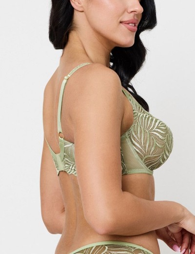 Бюстгальтер кружевной Subtille FLORANCE soft olive, Цвет: оливковый, Размеры: 100F, изображение 2