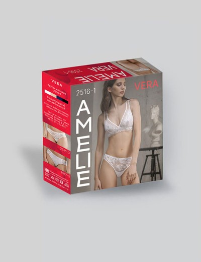 Трусики стринги кружевные Amelie VERA 2516-1 белый, Цвет: белый, Размеры: XS, изображение 4