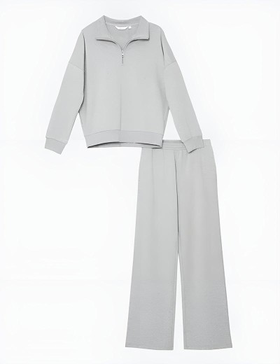 Домашний костюм с брюками Aruelle AVY SET, Цвет: светло-серый, Размеры: S, изображение 6