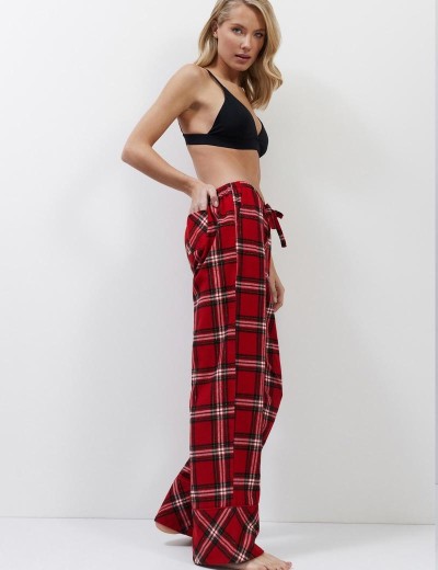 Женская пижама из фланели Aruelle BELL, Цвет: красный, Размеры: S, изображение 5