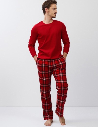 Пижама мужская со штанами Aruelle BENSON, Цвет: красный, Размеры: M, изображение 3
