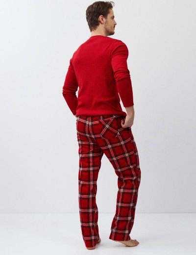 Пижама мужская со штанами Aruelle BENSON, Цвет: красный, Размеры: M, изображение 4