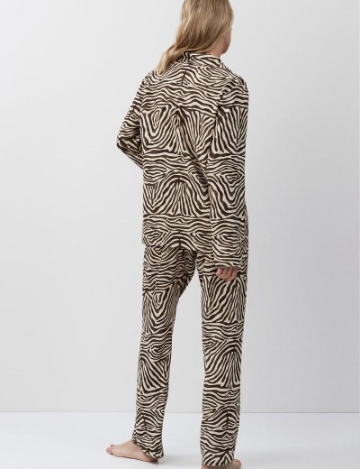 Вискозная пижама с брюками Aruelle ELISE, Цвет: светло-бежевый/капуч, Размеры: S, изображение 3