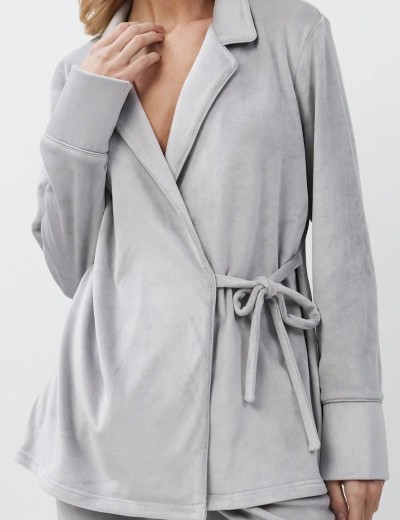 Домашний костюм с брюками Aruelle GABBY SET, Цвет: светло-серый, Размеры: 2XL, изображение 6