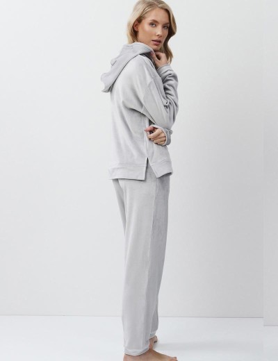 Тёплый домашний комплект Aruelle GENEVA SET, Цвет: светло-серый, Размеры: S, изображение 3