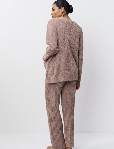 Женский комплект с брюками Aruelle JOLIE SET SOFT, Цвет: мокко, Размеры: M, изображение 3