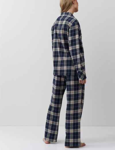Пижама женская со штанами Aruelle LAURENCE, Цвет: тёмно-синий/бежевый, Размеры: M, изображение 3