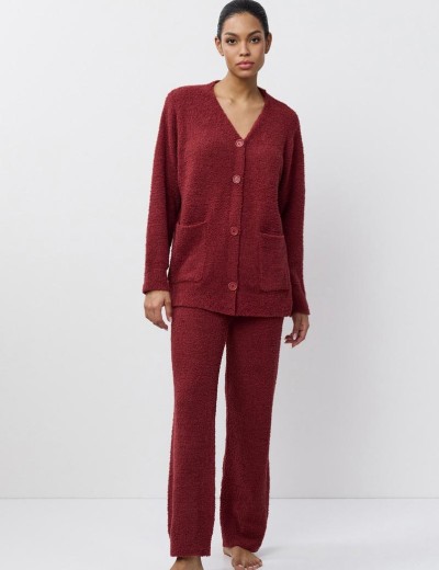 Женский домашний комплект Aruelle MERRY SET SOFT, Цвет: бургундское вино, Размеры: M, изображение 2