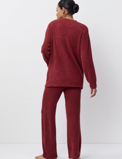 Женский домашний комплект Aruelle MERRY SET SOFT, Цвет: бургундское вино, Размеры: M, изображение 3