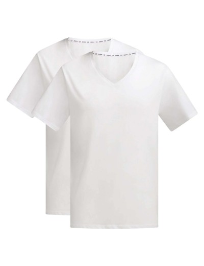 Футболка мужская в наборе (2 шт) Dim 0DI5 белый/белый, Цвет: белый/белый, Размеры: L, изображение 4