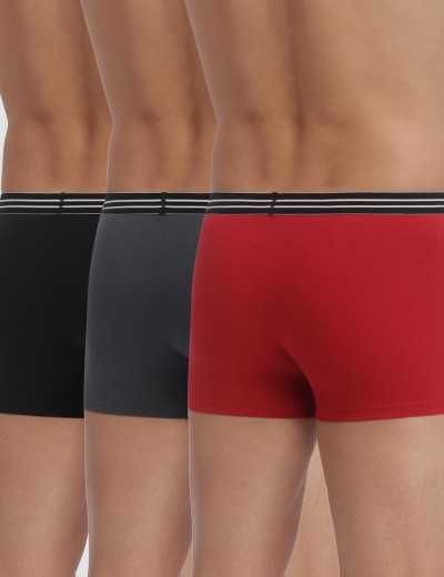 Набор мужских боксеров (3 шт) Dim 6578/3 кармин/серый/чёрный, Цвет: кармин/серый/чёрный, Размеры: M, изображение 2