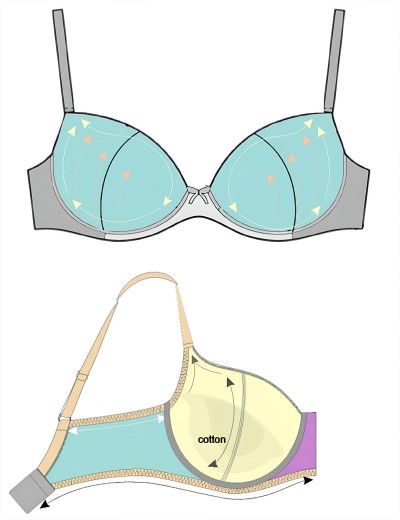 Бюстгальтер формованный Honey H41-23-L чёрный, Цвет: чёрный, Размеры: 70B, изображение 5