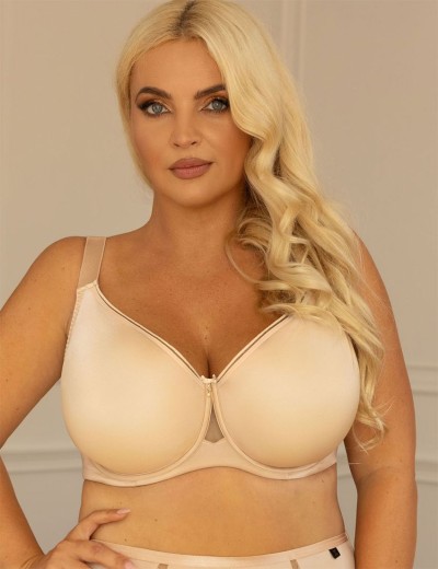 Мягкий бюстгальтер минимайзер Kris Line DOLCE soft minimiser телесный, Цвет: телесный, Размеры: 70J, изображение 3