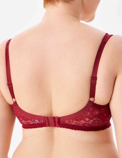Кружевной бюстгальтер на поролоне Lina A 6086 румба, Цвет: румба, Размеры: 75E, изображение 2