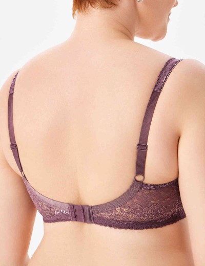 Кружевной бюстгальтер на поролоне Lina A 6086 крокус, Цвет: крокус, Размеры: 75F, изображение 2