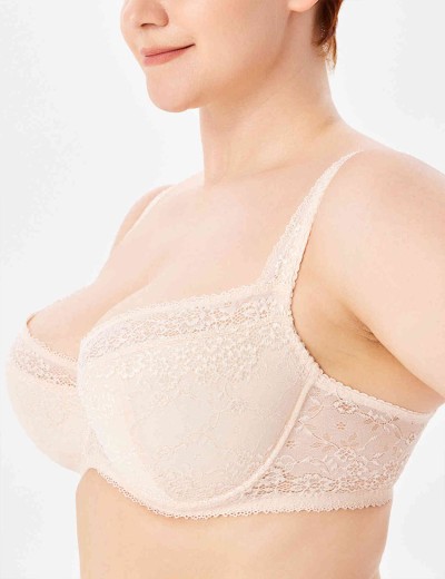 Кружевной бюстгальтер на поролоне Lina A 6086 жасмин, Цвет: жасмин, Размеры: 75G, изображение 3