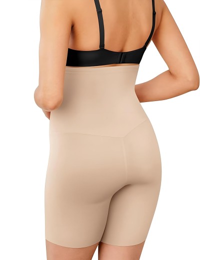 Корректирующие шорты с завышенной талией Maidenform DM5001 латте, Цвет: латте, Размеры: 2XL, изображение 3