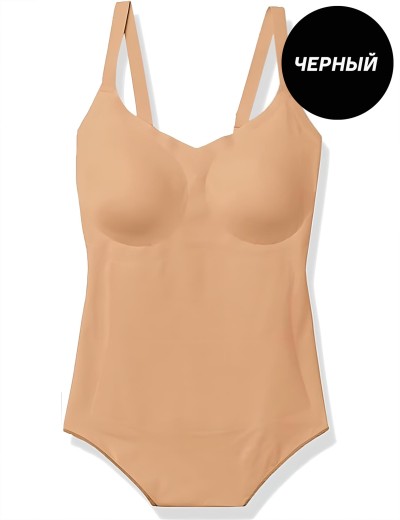 Корректирующее боди-стринг Maidenform DMS083 чёрный, Цвет: чёрный, Размеры: M, изображение 3