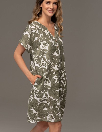 Туника из хлопкового муслина Mia-Amore AVANTA 5370, Цвет: оливковый, Размеры: L/XL, изображение 3