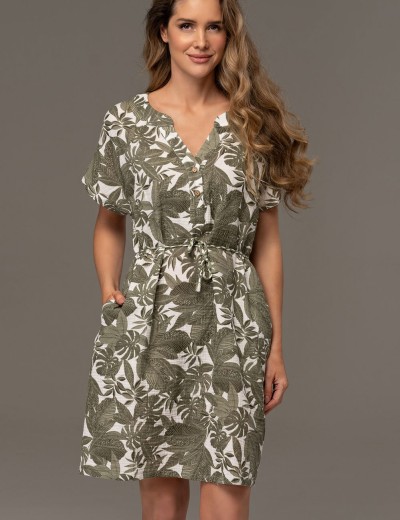 Туника из хлопкового муслина Mia-Amore AVANTA 5370, Цвет: оливковый, Размеры: L/XL, изображение 4