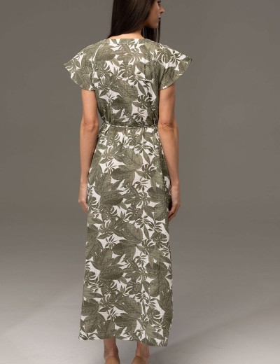 Халат из хлопкового муслина Mia-Amore AVANTA 5378, Цвет: оливковый, Размеры: 2XL, изображение 2