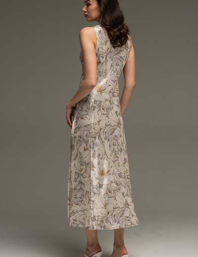 Шёлковая сорочка с рельефами Mia-Amore EILIN 4584, Цвет: брют, Размеры: S, изображение 2