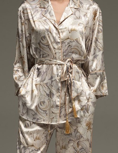 Шёлковая пижама Mia-Amore EILIN 4585, Цвет: брют, Размеры: S, изображение 5