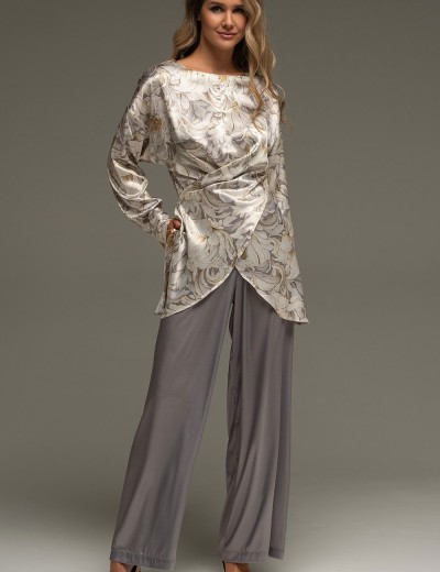 Шёлковый элегантный комплект Mia-Amore EILIN 4586, Цвет: брют, Размеры: 2XL, изображение 3