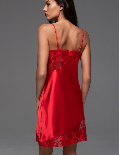 Короткая сорочка Mia-Amore MERLOT 4740 красный, Цвет: красный, Размеры: 4XL, изображение 2