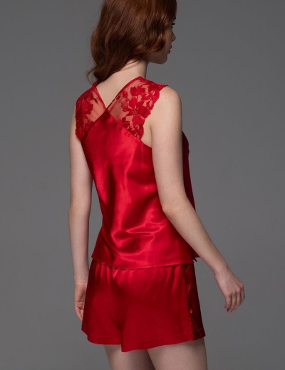 Пижама с кружевными бретелями Mia-Amore MERLOT 4745 красный, Цвет: красный, Размеры: 3XL, изображение 2