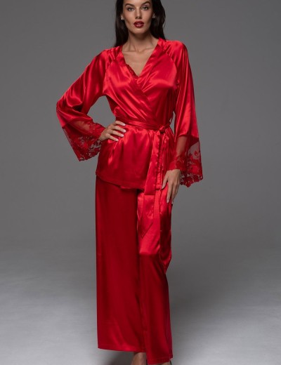 Комплект-тройка шёлковый Mia-Amore MERLOT 4746 красный, Цвет: красный, Размеры: 4XL, изображение 2