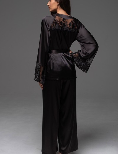 Комплект-тройка шёлковый Mia-Amore MERLOT 4746 черный, Цвет: черный, Размеры: 2XL, изображение 5