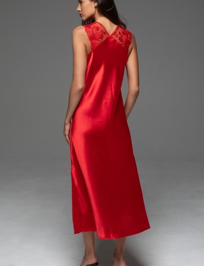 Сорочка с кружевными бретелями Mia-Amore MERLOT 4748 красный, Цвет: красный, Размеры: 2XL, изображение 2