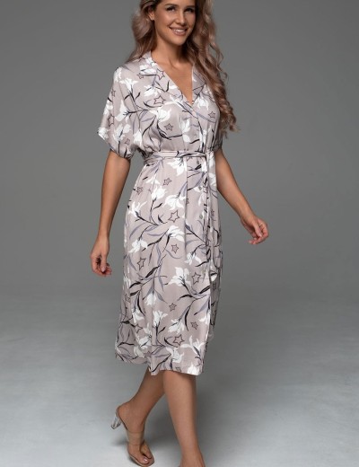 Длинная рубашка-халат Mia-Amore MAILA 5557, Цвет: серый, Размеры: 4XL, изображение 3 Длинная рубашка-халат Mia-Amore MAILA 5557, Цвет: серый, Размеры: 4XL, изображение 3