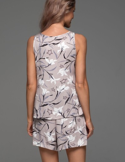 Пижама майка с шортами Mia-Amore MAILA 5562, Цвет: серый, Размеры: 4XL, изображение 2 Пижама майка с шортами Mia-Amore MAILA 5562, Цвет: серый, Размеры: 4XL, изображение 2