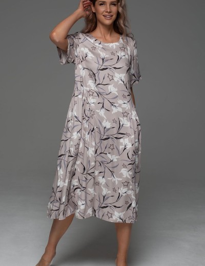 Домашнее платье Mia-Amore MAILA 5568, Цвет: серый, Размеры: 2XL/3XL, изображение 4 Домашнее платье Mia-Amore MAILA 5568, Цвет: серый, Размеры: 2XL/3XL, изображение 4