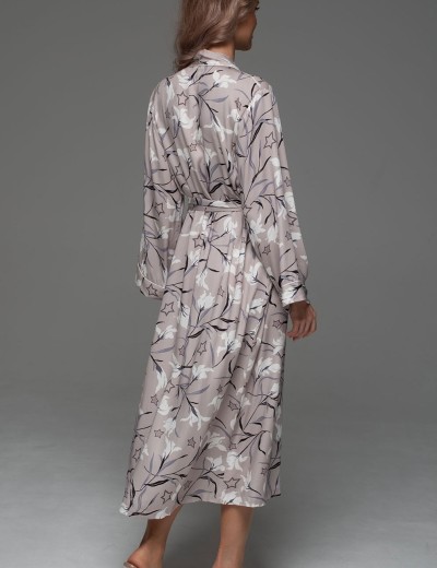 Запашной длинный халат Mia-Amore MAILA 5569, Цвет: серый, Размеры: L/XL, изображение 2 Запашной длинный халат Mia-Amore MAILA 5569, Цвет: серый, Размеры: L/XL, изображение 2