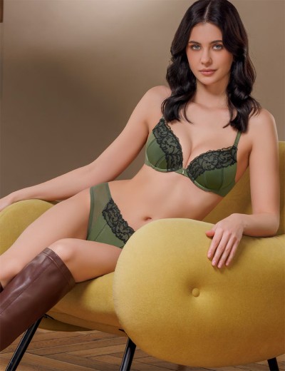 Бюстгальтер пуш-ап гель Mioocchi NOLA 8320 verde, Цвет: verde (зеленый), Размеры: 70A, изображение 5