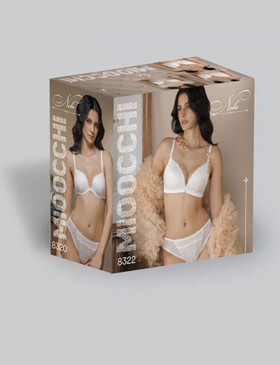 Бюстгальтер без косточек Mioocchi NOLA 8322 perla, Цвет: perla (жемчуг), Размеры: 75A, изображение 4